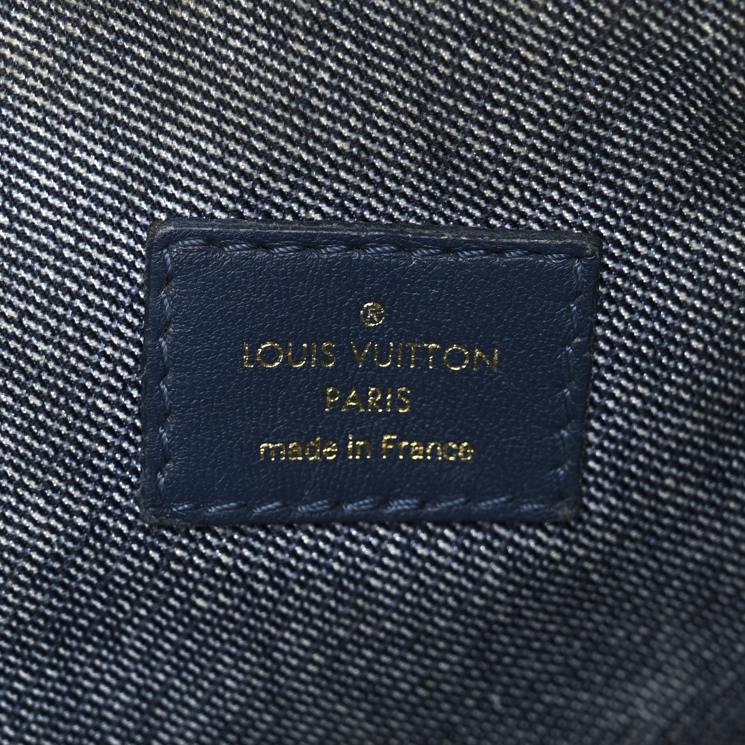 Lambskin Embossed Monogram Coussin PM Denim Blue