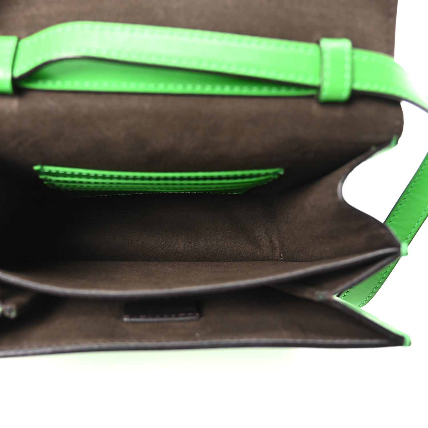 Vitello King Crystal Fab Crossbody Bag Tomatillo
