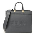 Vitello Cher Logo Debossed Medium Fendi Sunshine Shopper Tote Real Tempesta