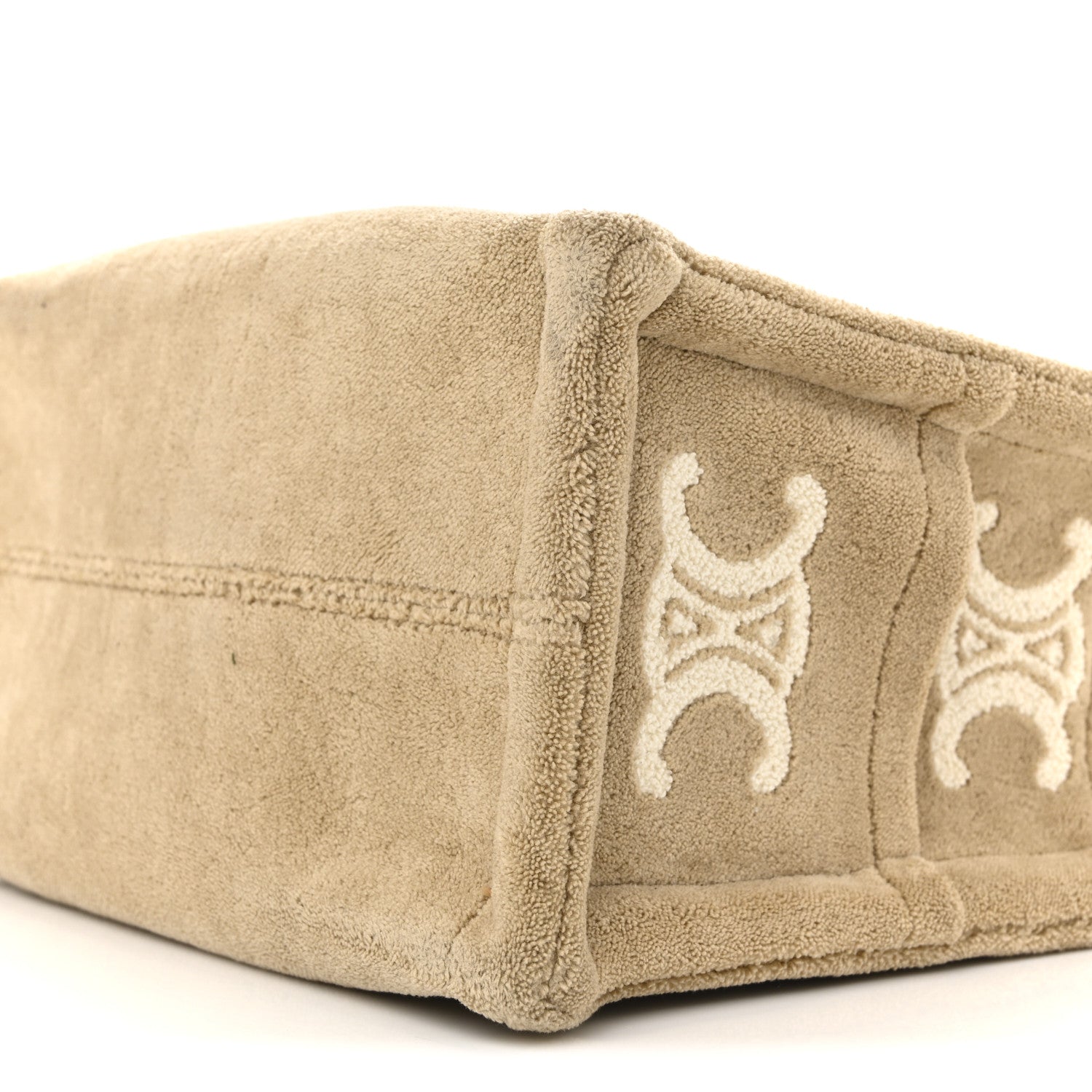 Thais Triomphe All Over Small Cabas Beige Tan