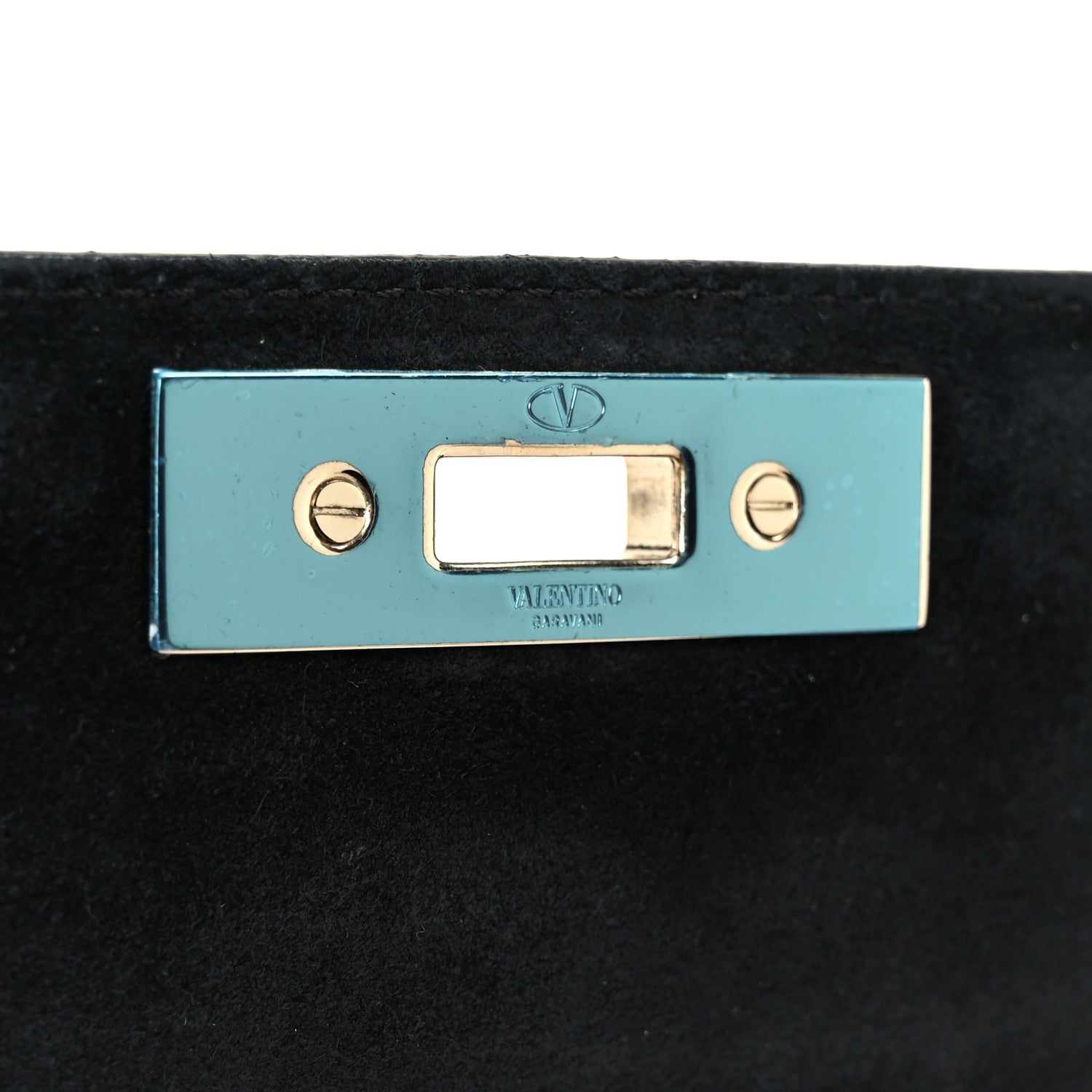 Vitello Rockstud All Over Demilune Shoulder Bag Black