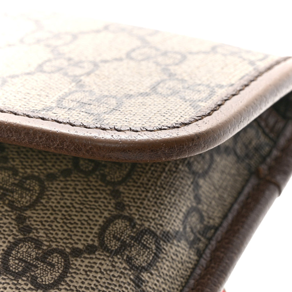 GG Supreme Monogram Neo Vintage Web Belt Bag Brown