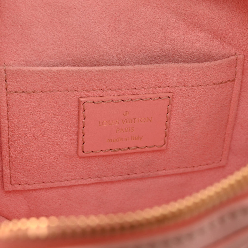 Calfskin Embellished New Wave Love Lock Heart Bag Rose Pomettes