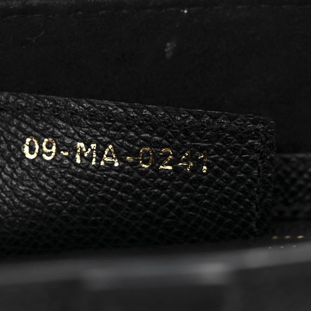 Grained Calfskin Saddle Bag Black