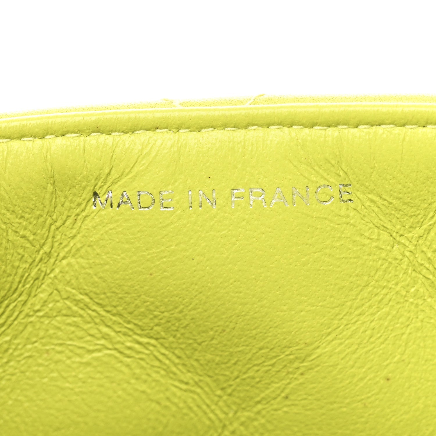 Lambskin Quilted CC Single Flap Green