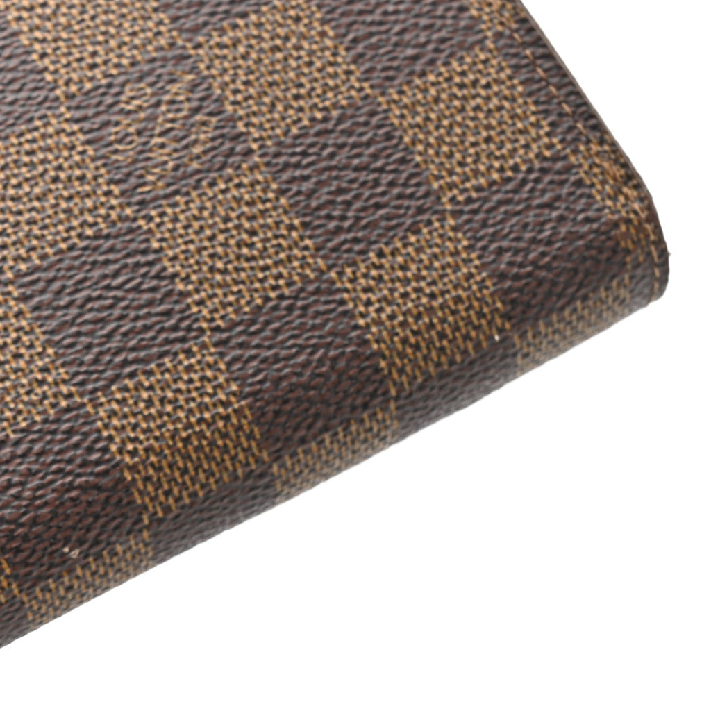 Damier Ebene Clemence Wallet Cherry