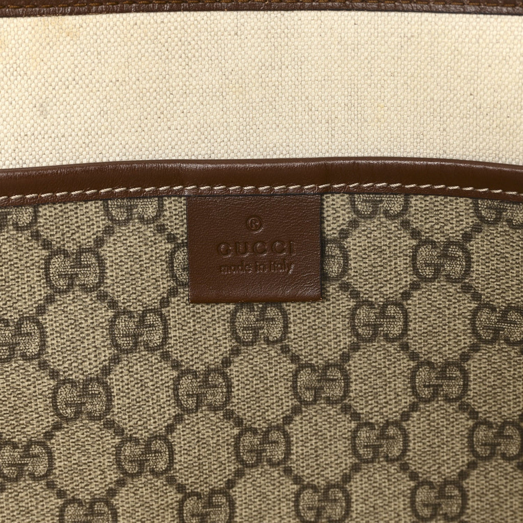 GG Plus Monogram Medium Signature Web Loop Tote Brown