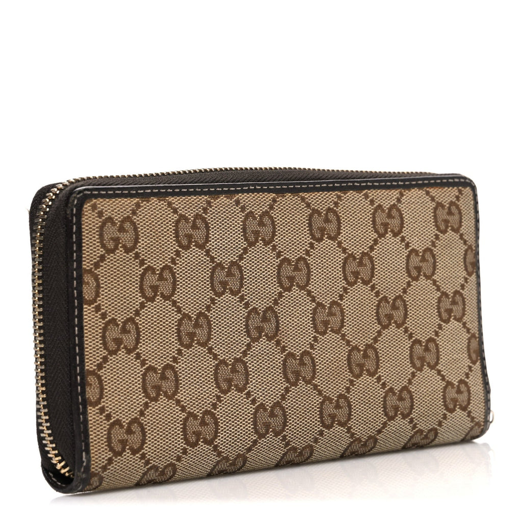 Monogram Mayfair Zip Around Wallet Dark Brown