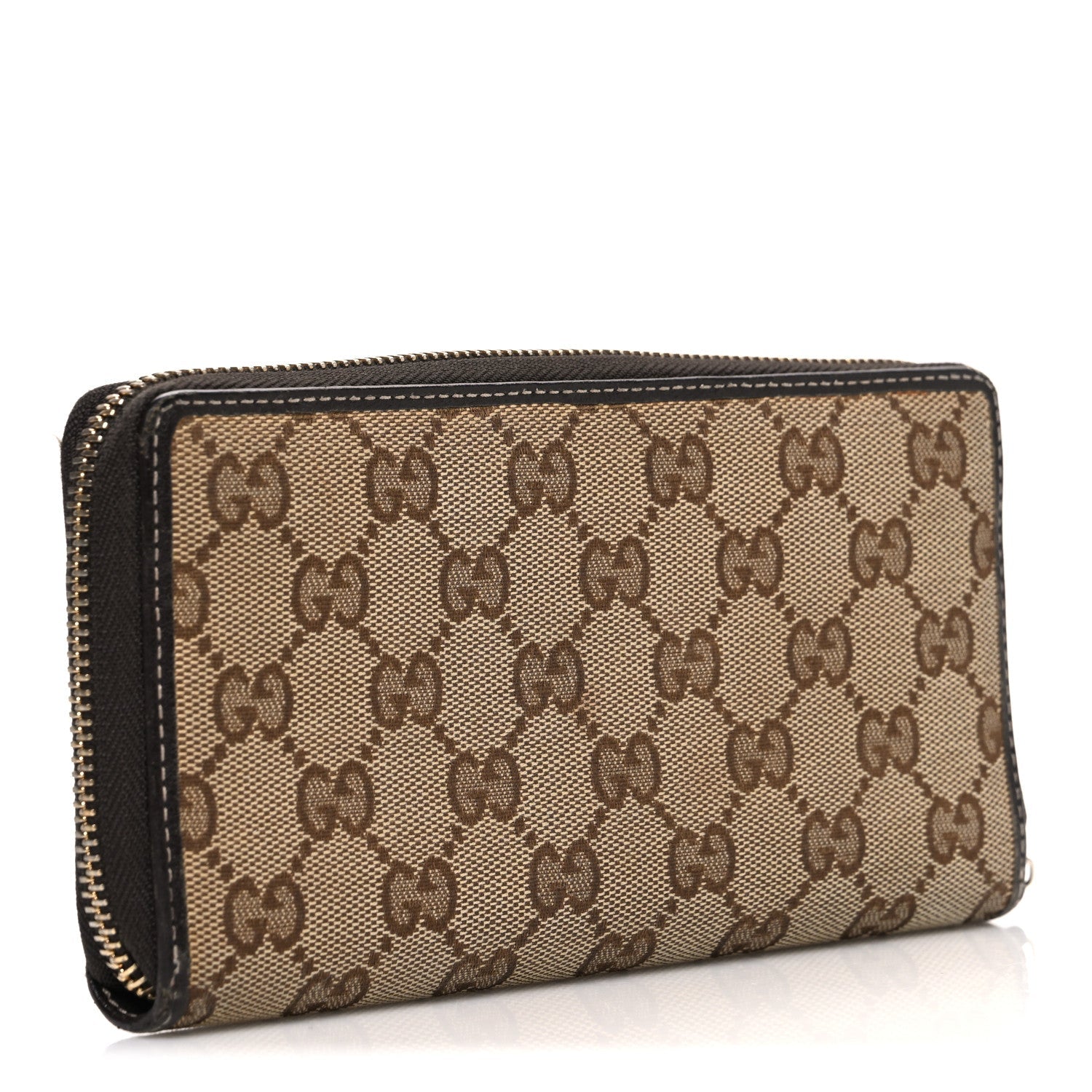 Monogram Mayfair Zip Around Wallet Dark Brown