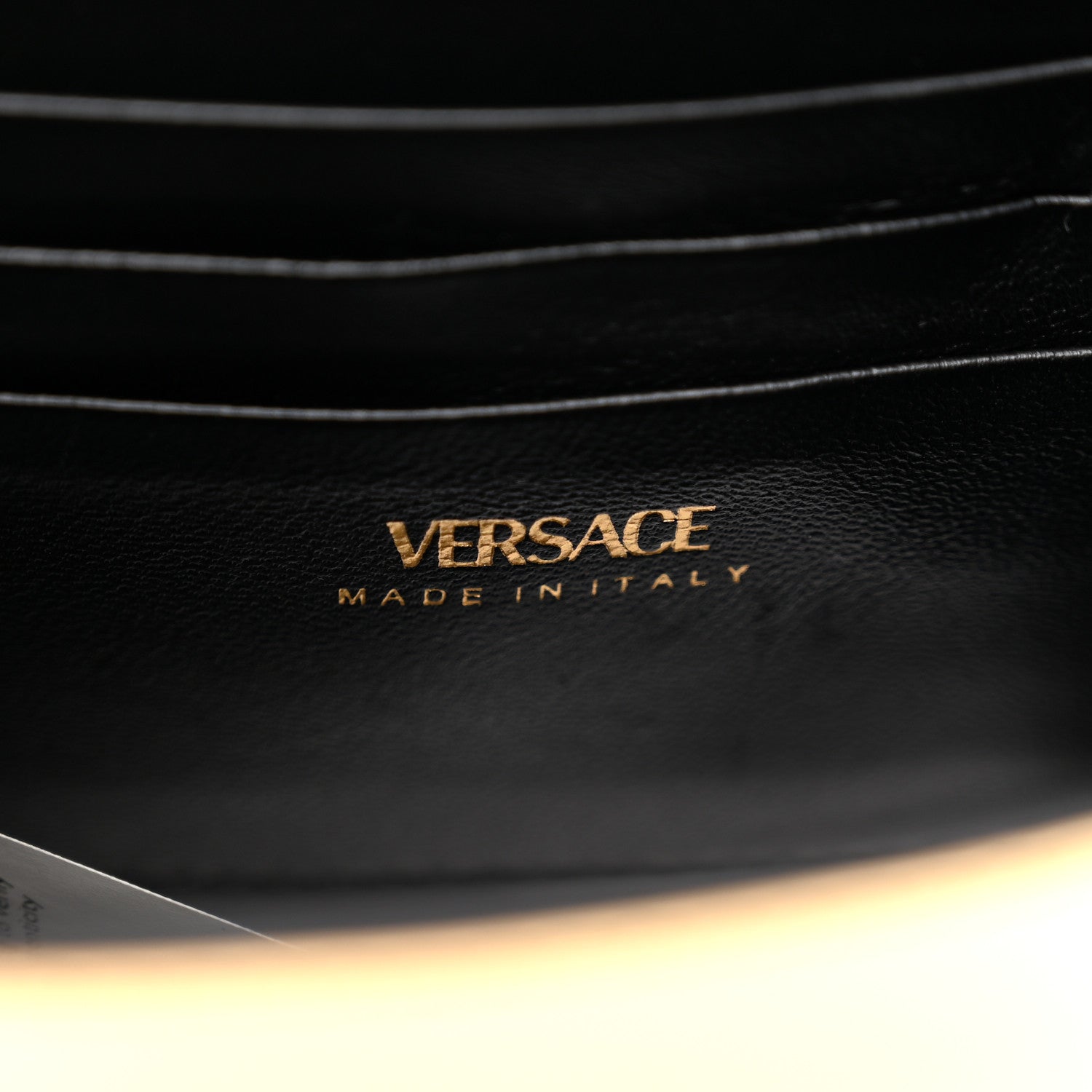 Metallic Calfskin Mini La Medusa Bag Gold