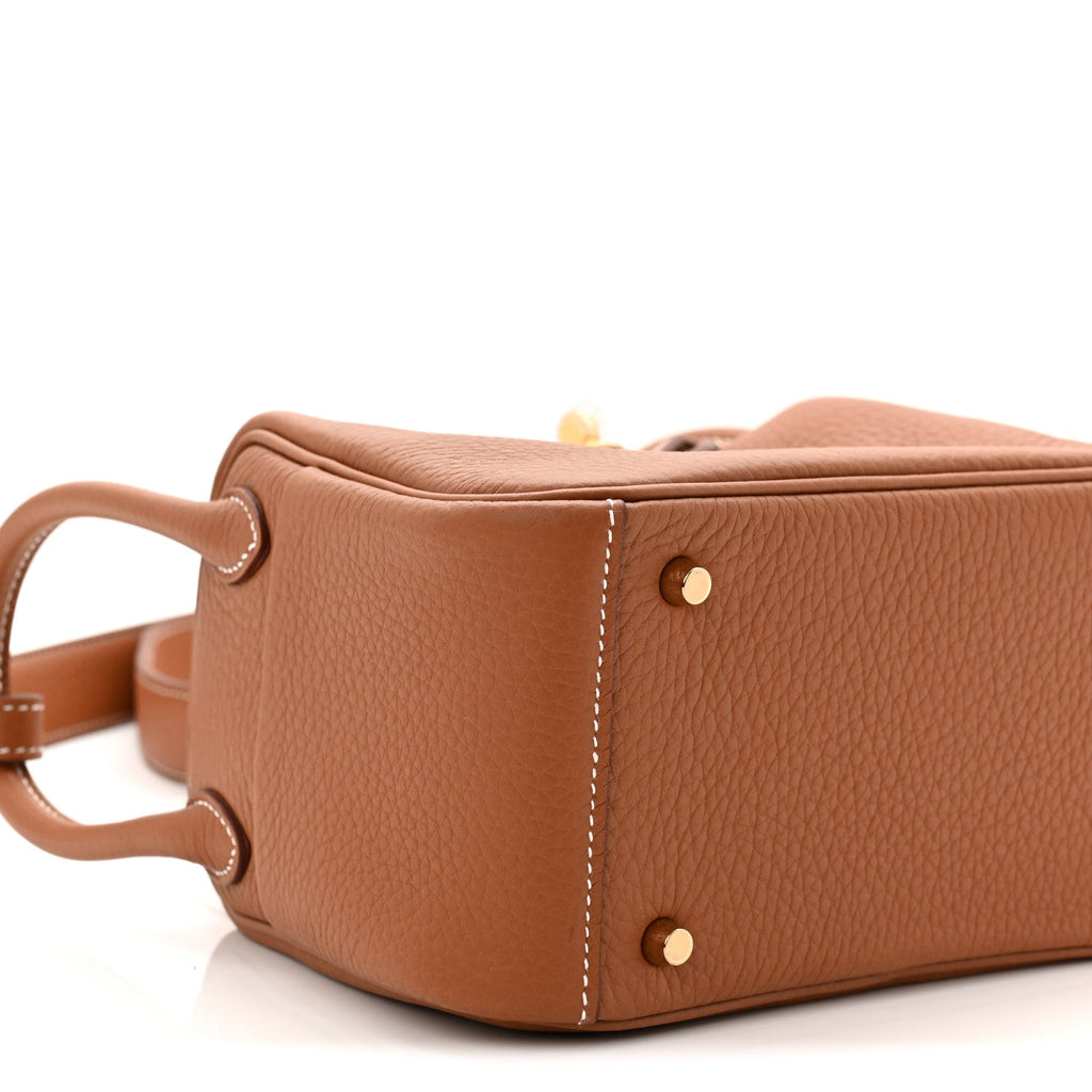Taurillon Clemence Mini Lindy 20 Gold