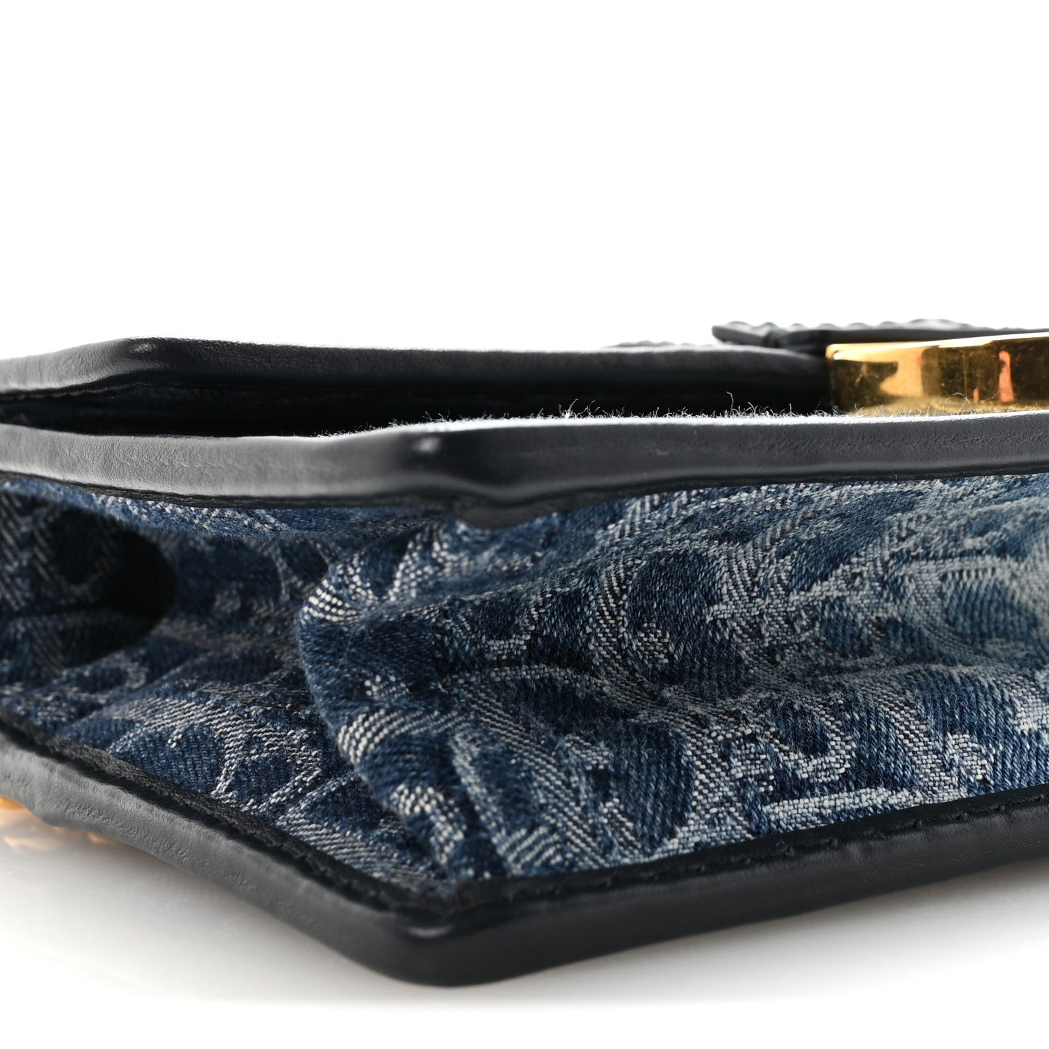 Denim Oblique 30 Montaigne East West Chain Flap Bag