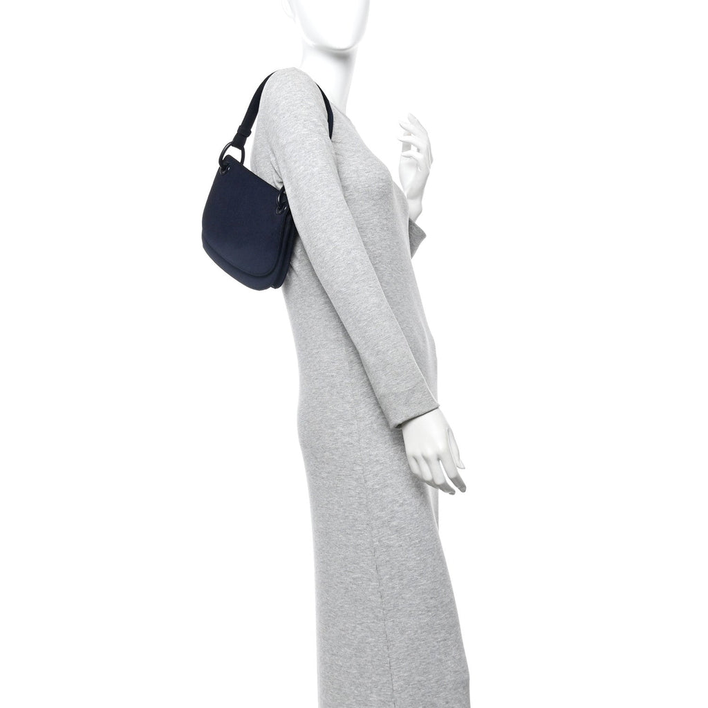 Tessuto Nylon Shoulder Bag Bleu