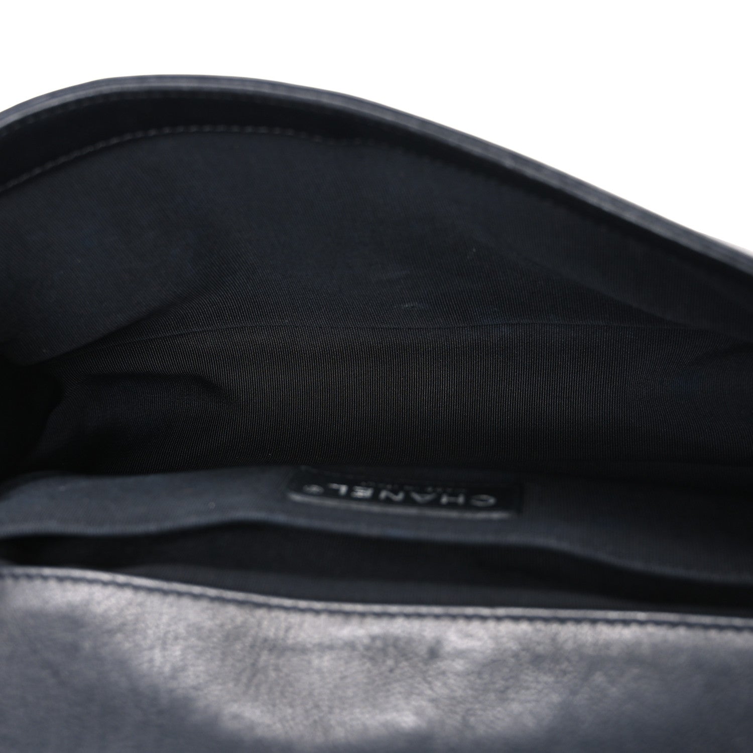 Lambskin Quilted Medium Boy Flap Black
