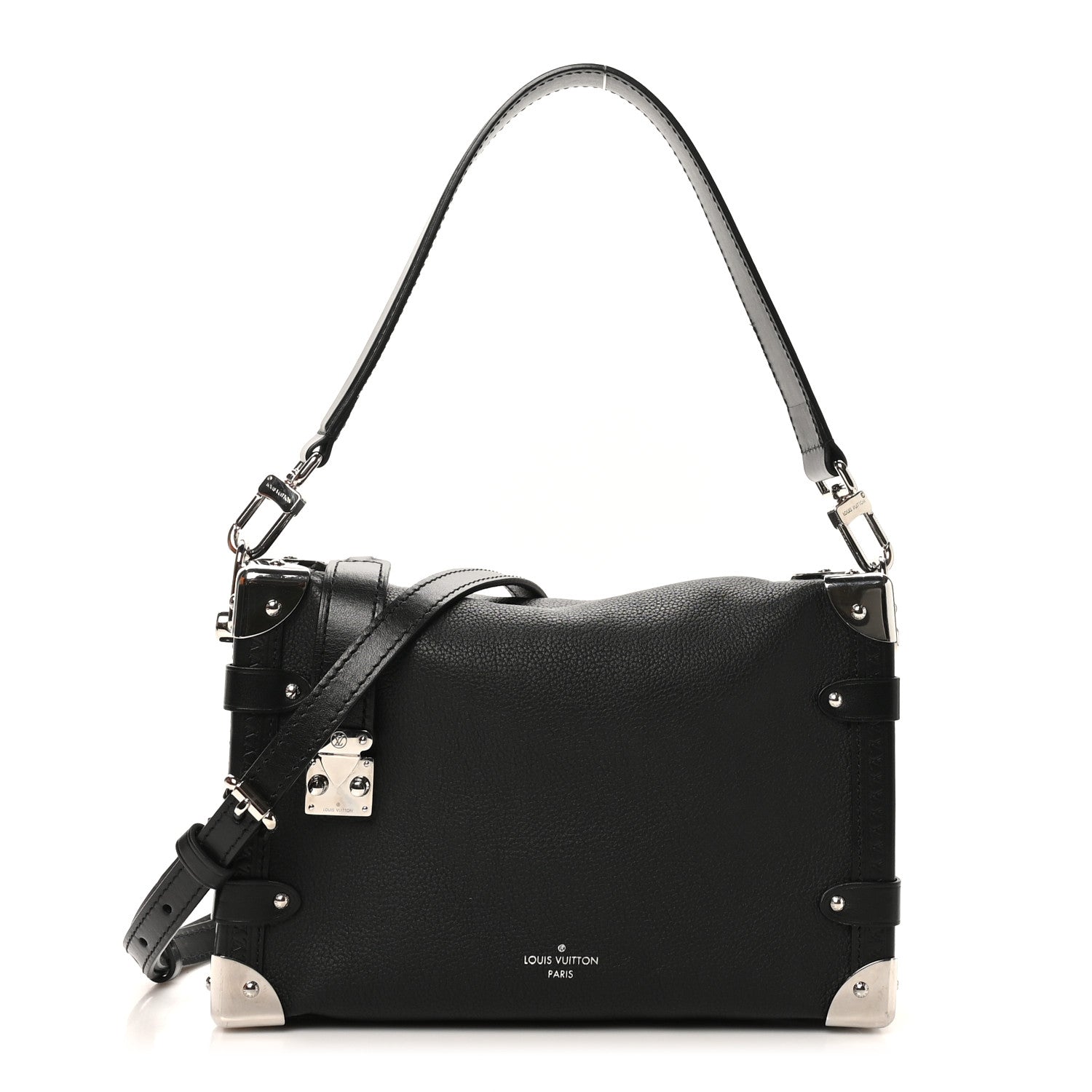 Calfskin Side Trunk MM Black