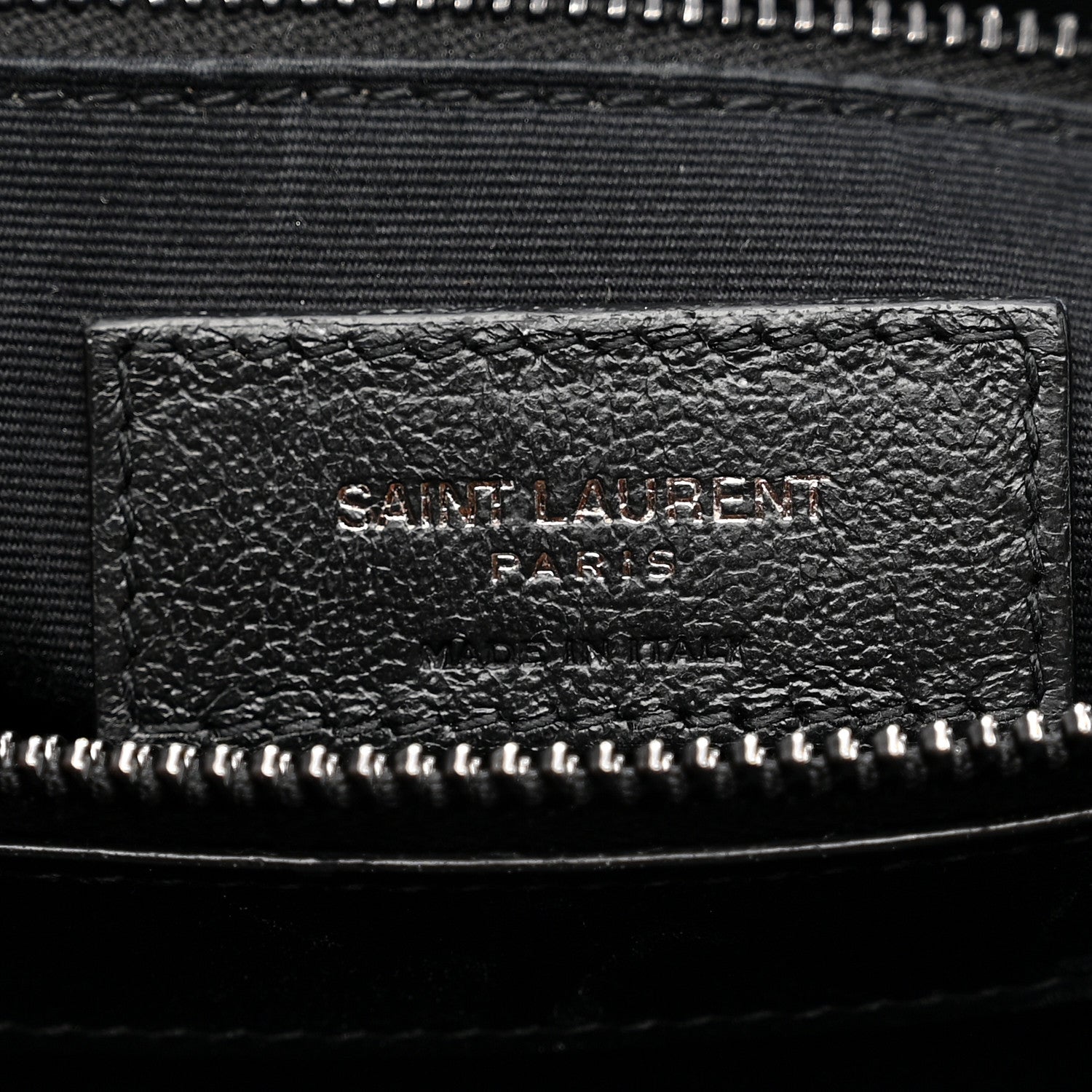 Calfskin Y Quilted Monogram Monochrome Medium Loulou Chain Satchel Black