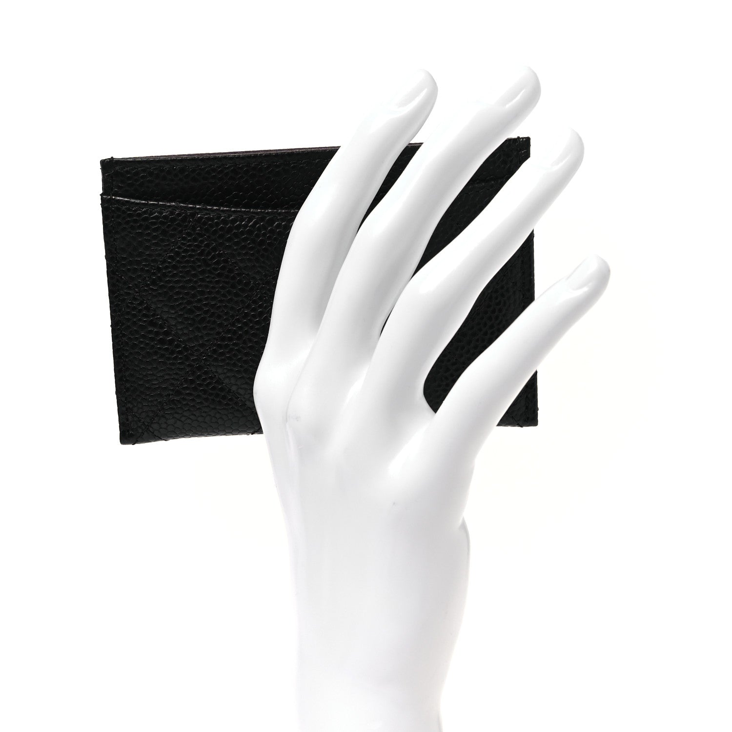 Caviar Quilted  Holder Black