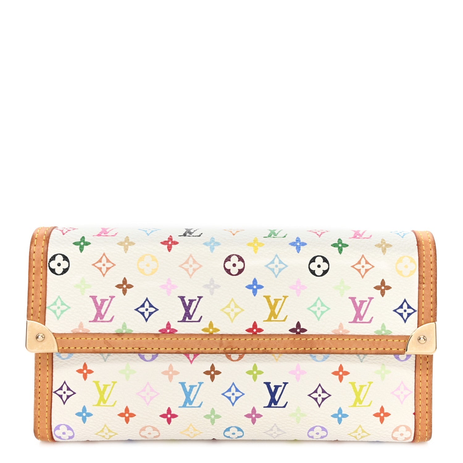 Monogram Multicolor Porte Tresor International Wallet White