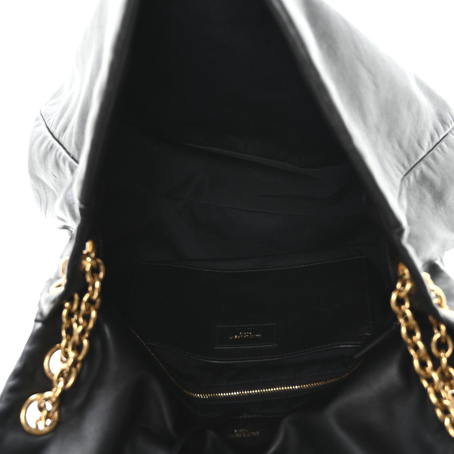 Lambskin Matelasse Monogram Large Jamie 4.3 Black