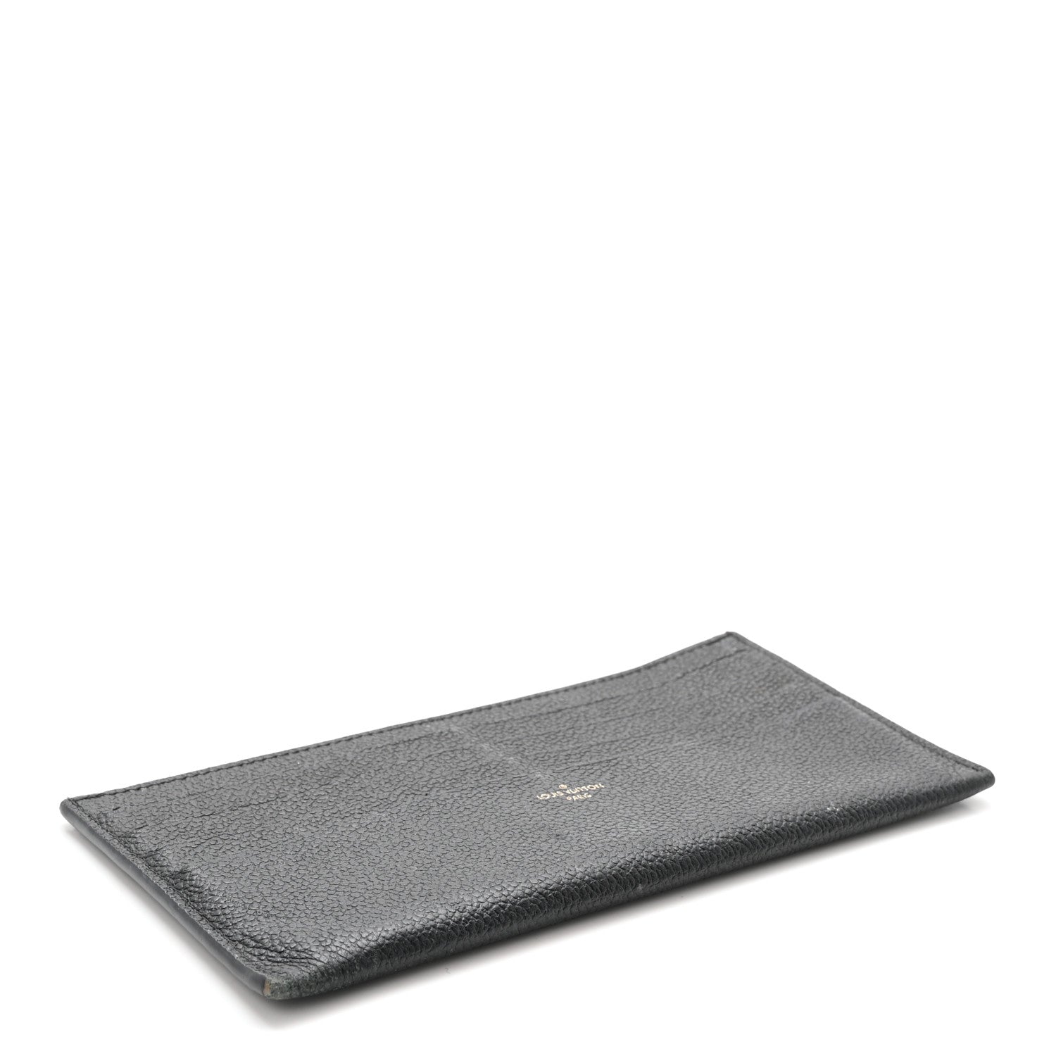 Calfskin Felicie Chain Wallet  Holder Insert Black