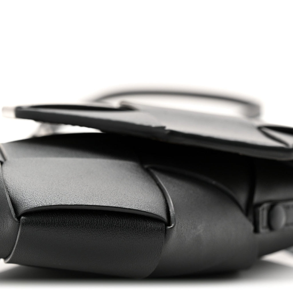 Nappa Maxi Intrecciato Diago Phone Pouch Black