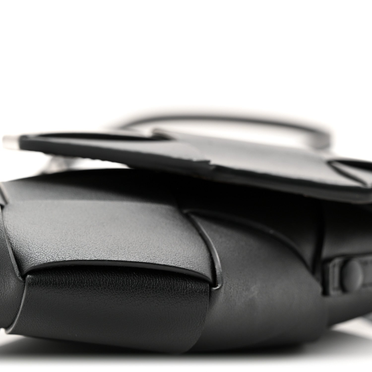 Nappa Maxi Intrecciato Diago Phone Pouch Black
