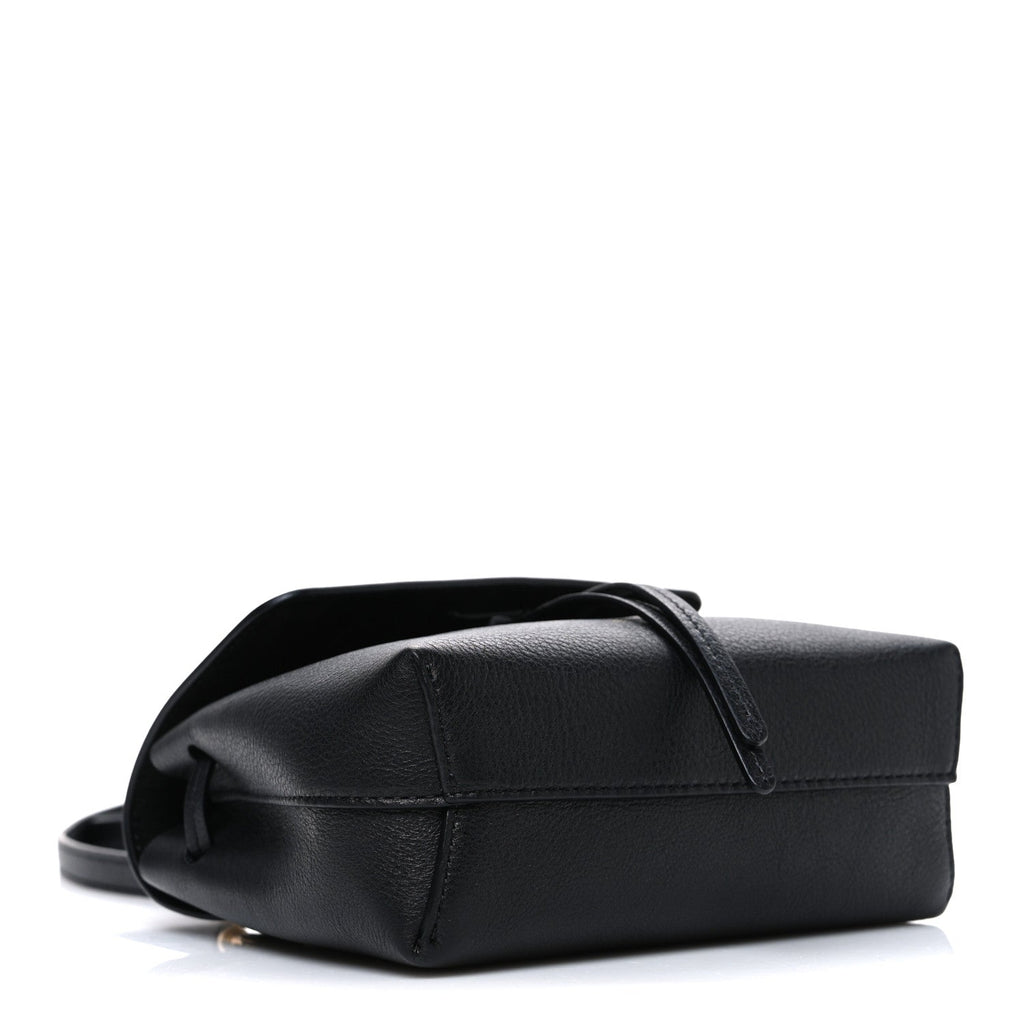 Calfskin Mini Lady Bag Black Flamma
