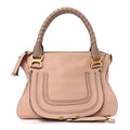 Calfskin Medium Marcie Satchel Blush Nude