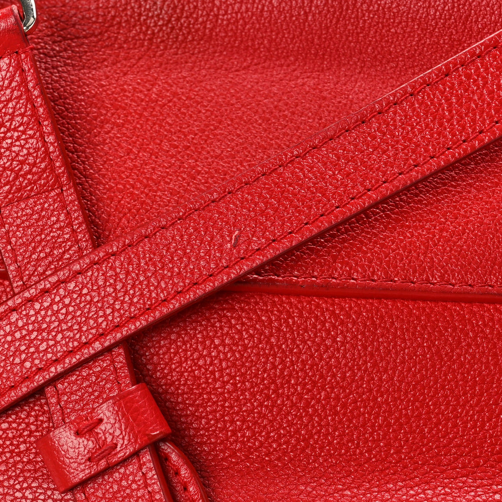 Soft Calfskin Lockme II Top Handle Rubis