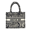 Canvas Embroidered Small Dioriviera Toile De Jouy Book Tote Blue