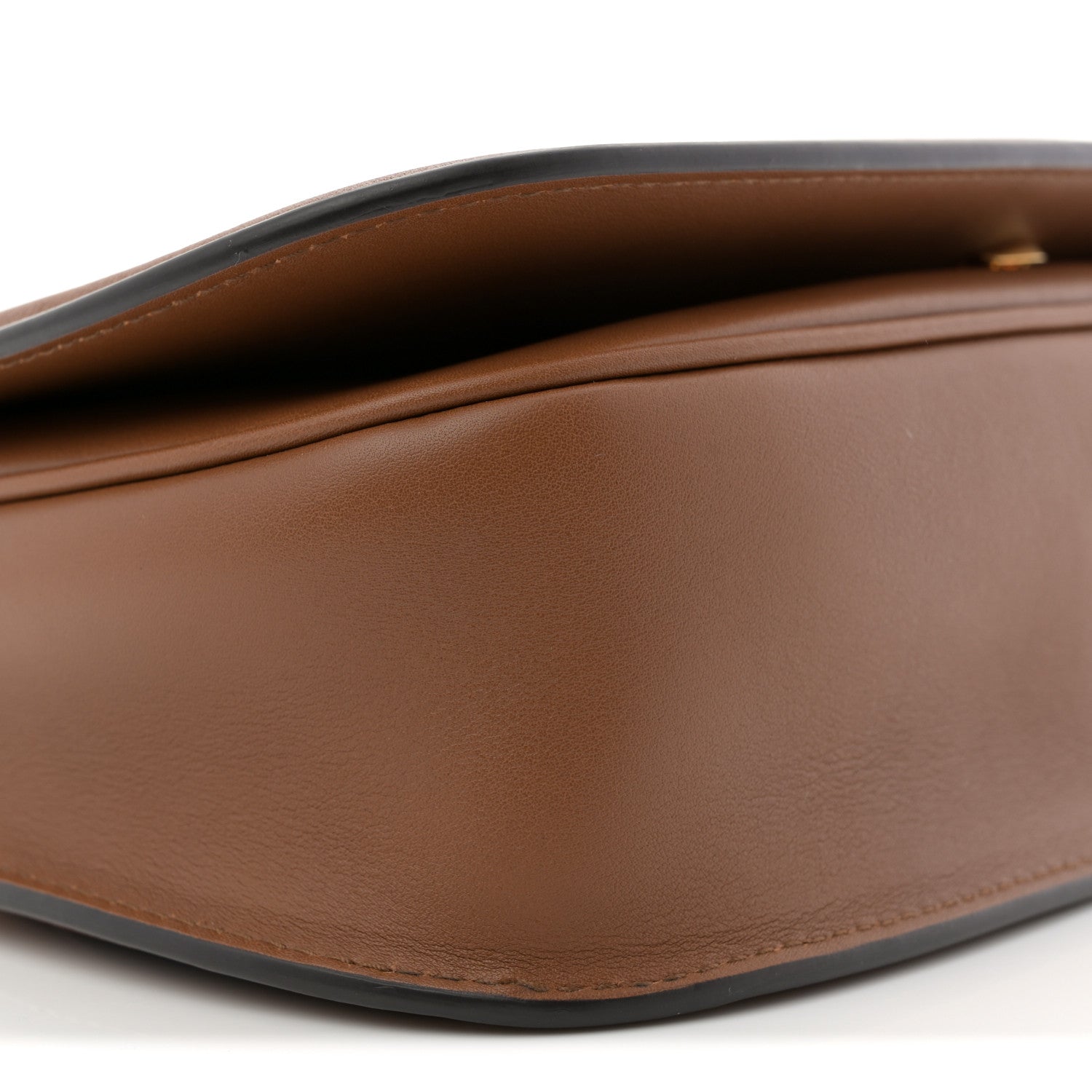 Roxy Calfskin Medium Blondie Top Handle Bag Brown