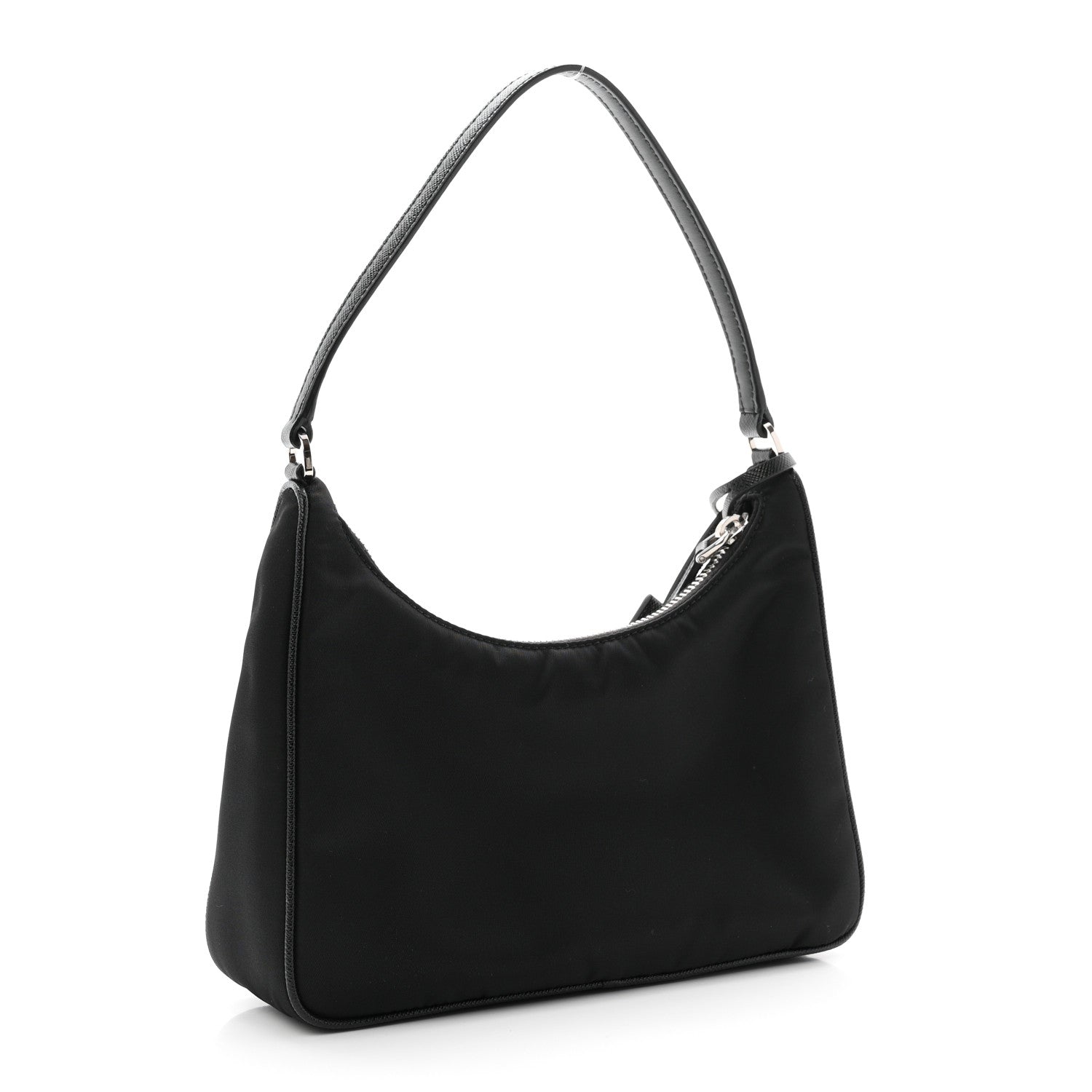 Tessuto Nylon Saffiano Mini Re-Edition 2005 Bag Black