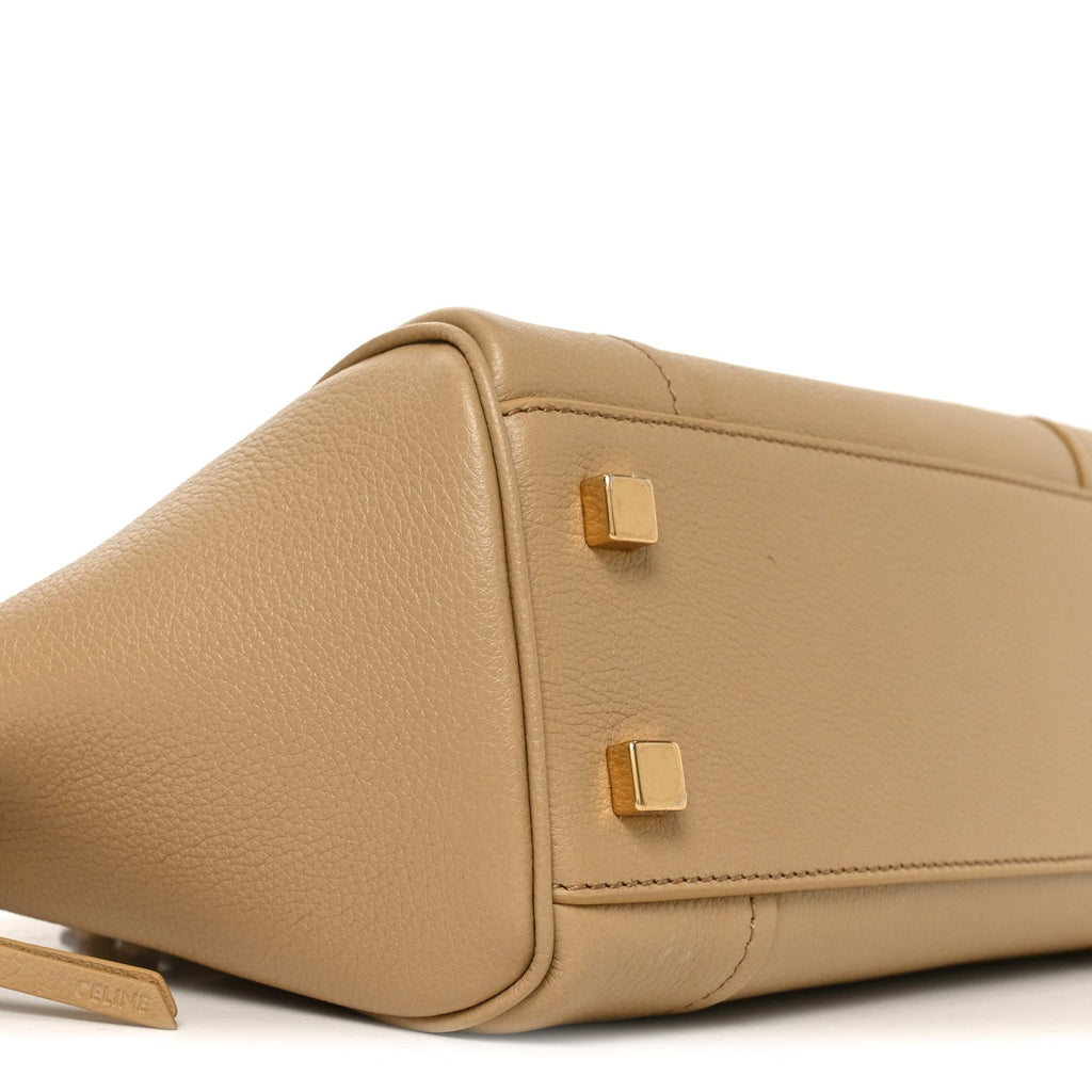 Grained Calfskin Small New Luggage Sandcastle