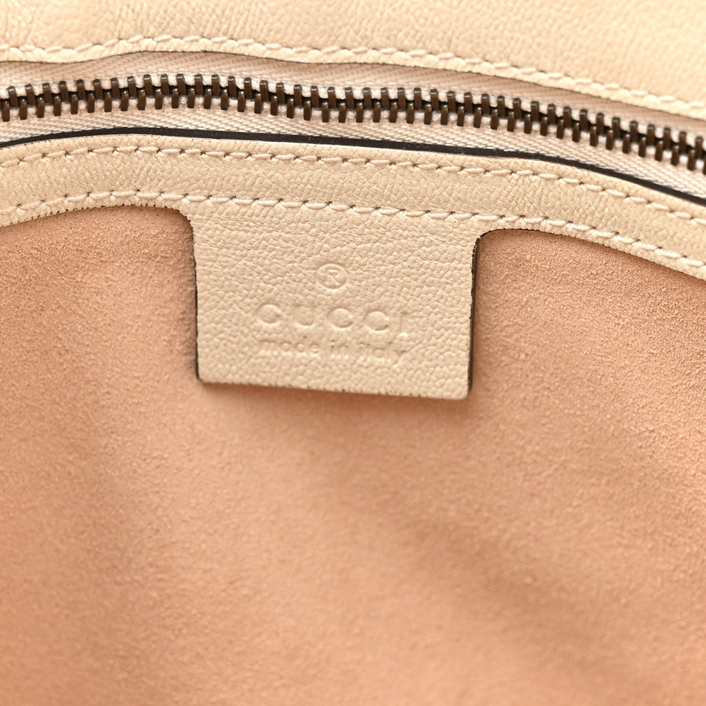 New Sakai Calfskin Lux Dahlia Chain Shoulder Bag Mystic White