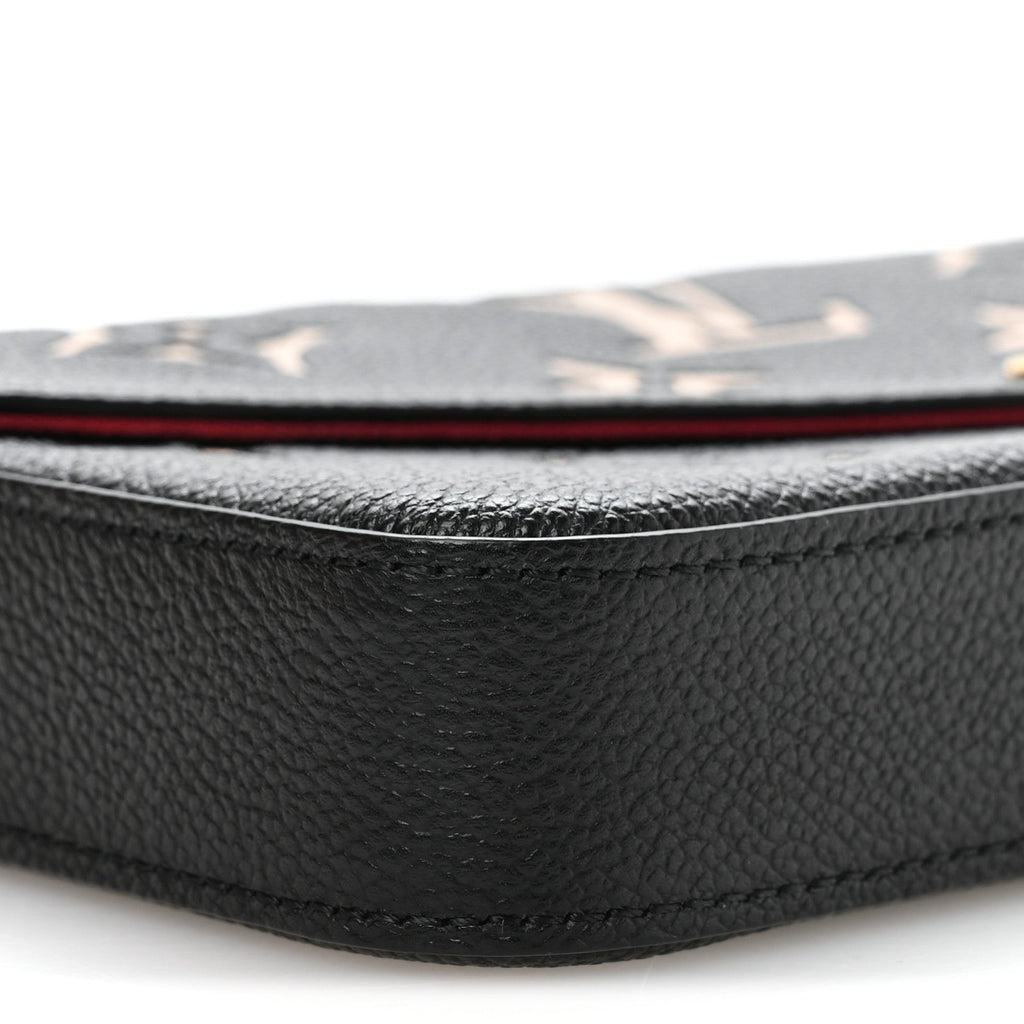 Empreinte Monogram Giant Felicie Pochette Black Beige