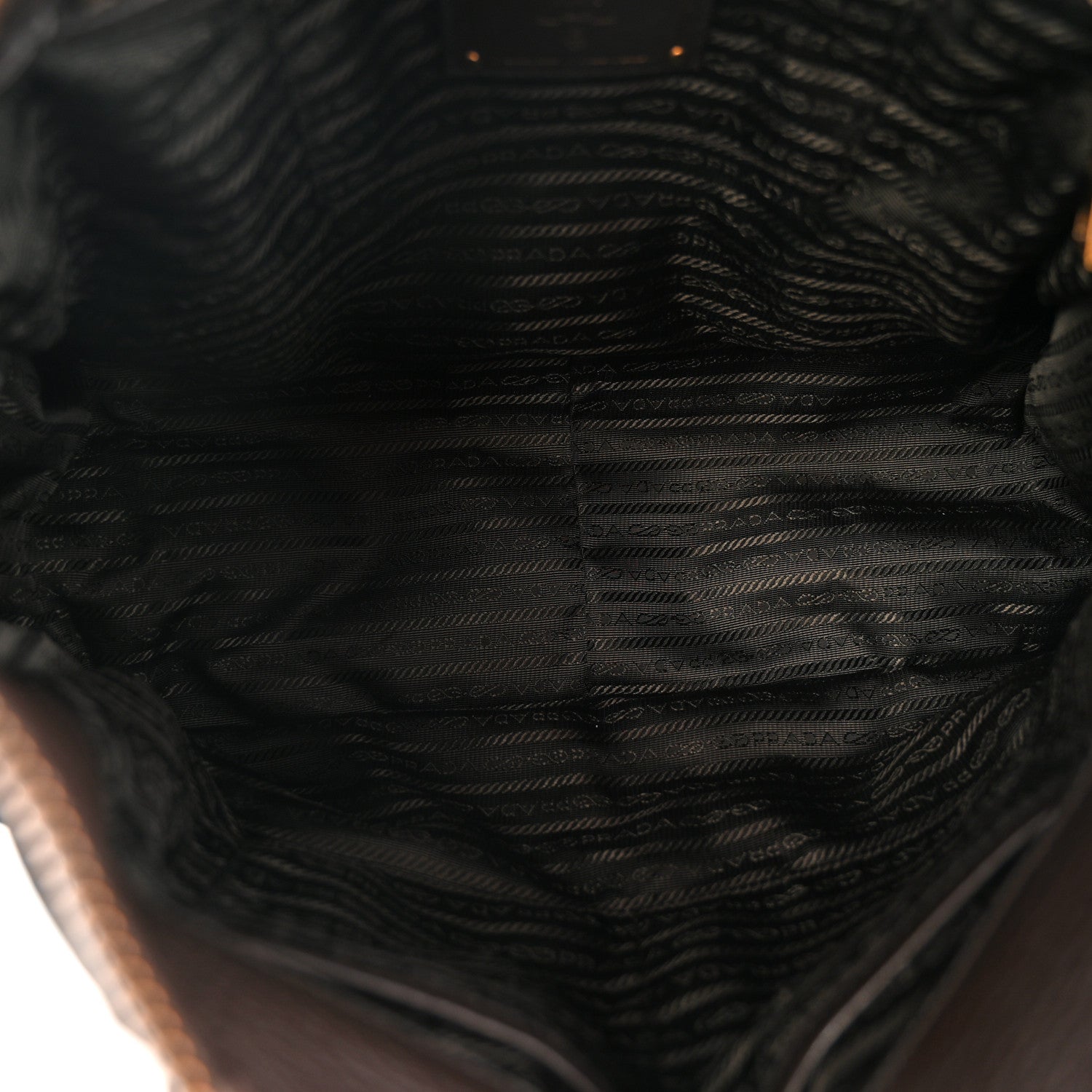 Tessuto Nylon Double Zip Logo Tote Black