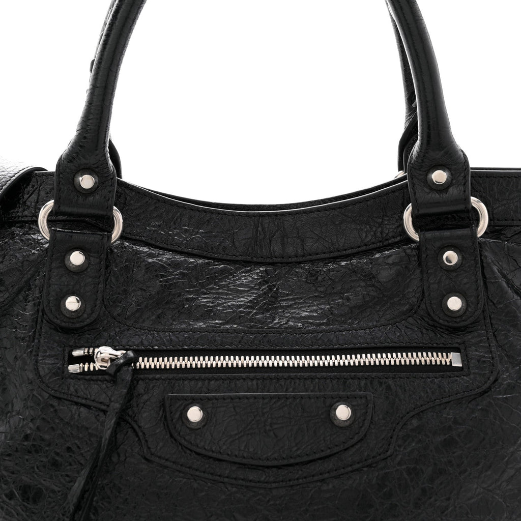 Agneau Arena Silver Hardware Medium Le City Black