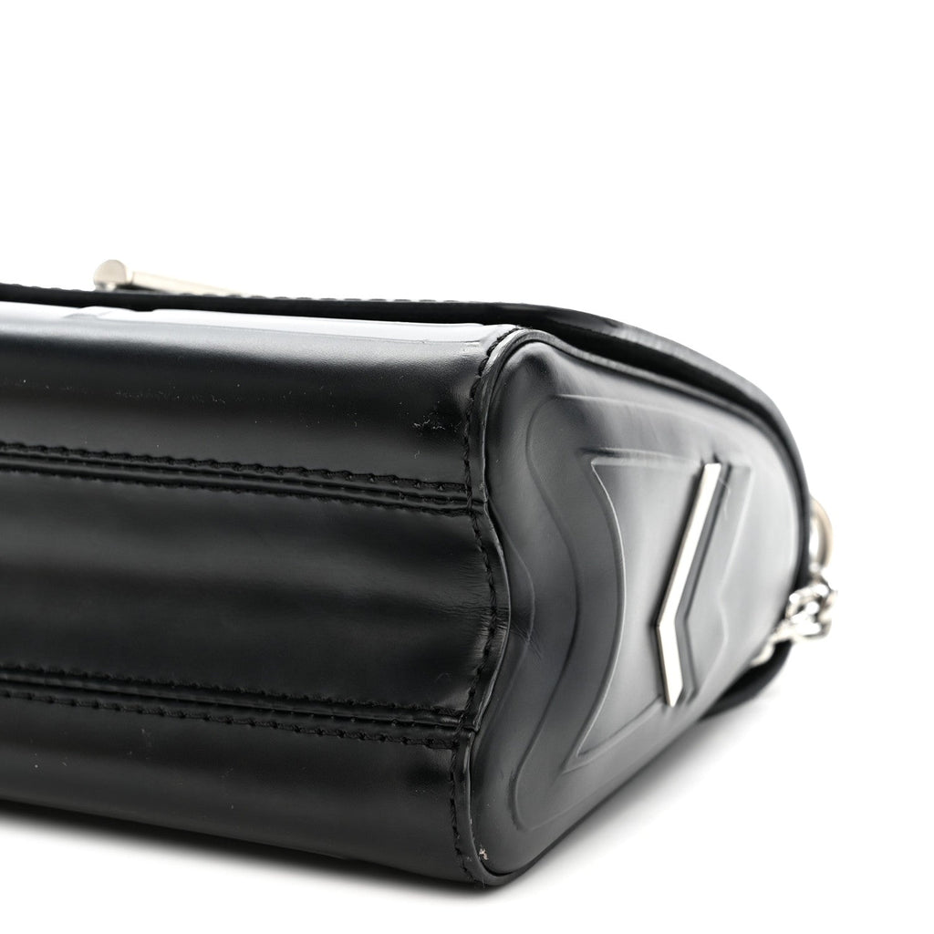 Epi Monogram Spaceship Embossed Twist Shoulder Bag PM Black