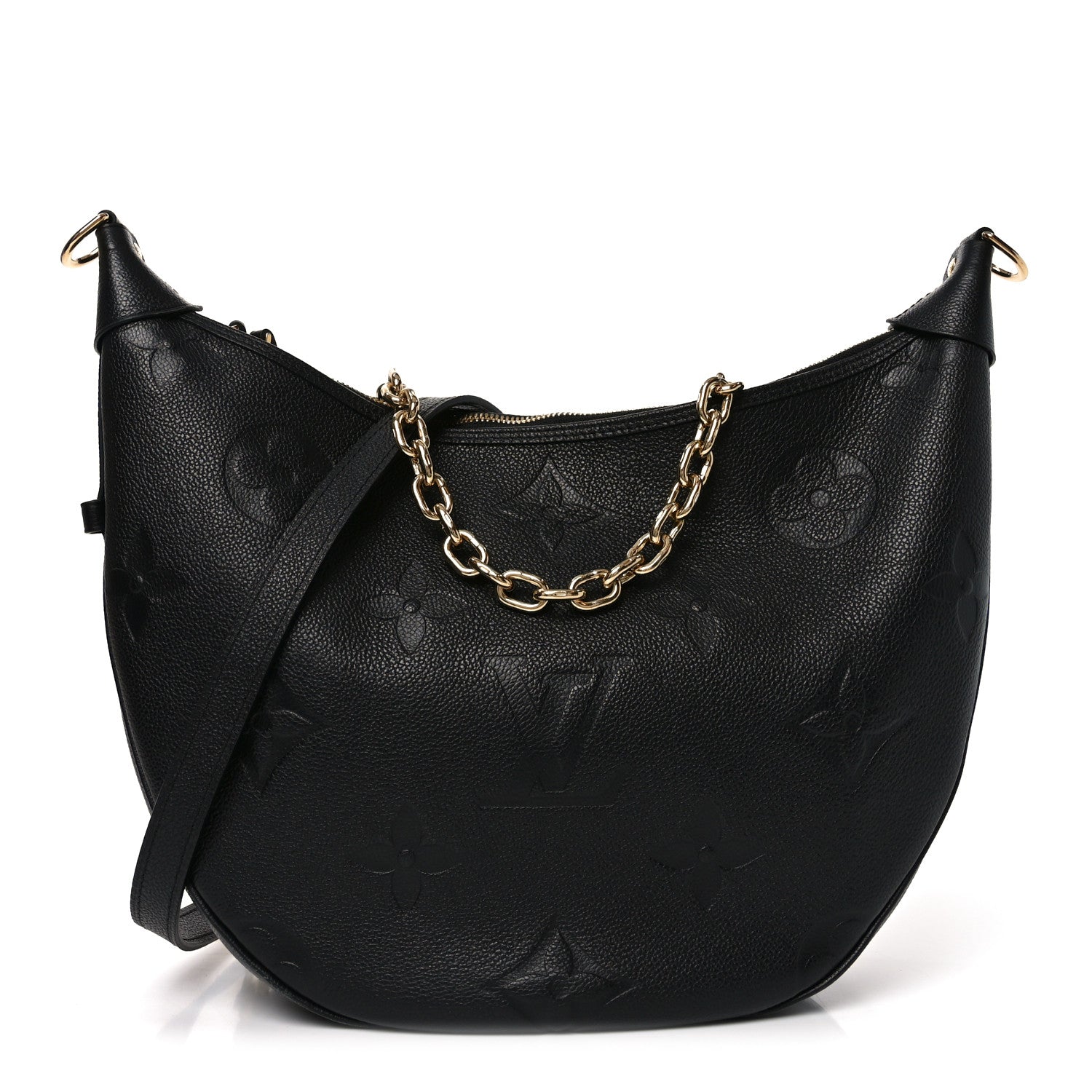 Empreinte Monogram Giant Loop Hobo Black