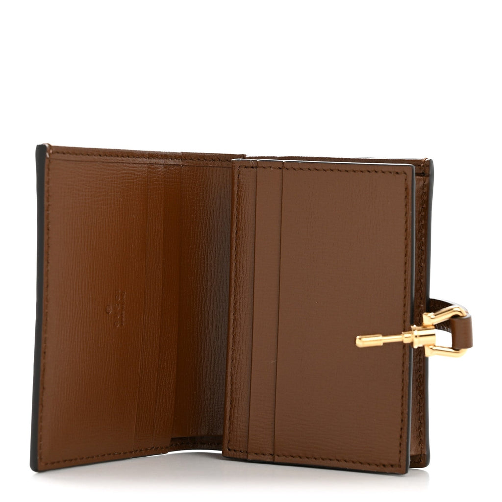 GG Supreme Monogram Textured Calfskin Web Jackie 1961  Case Beige Ebony Brown Sugar