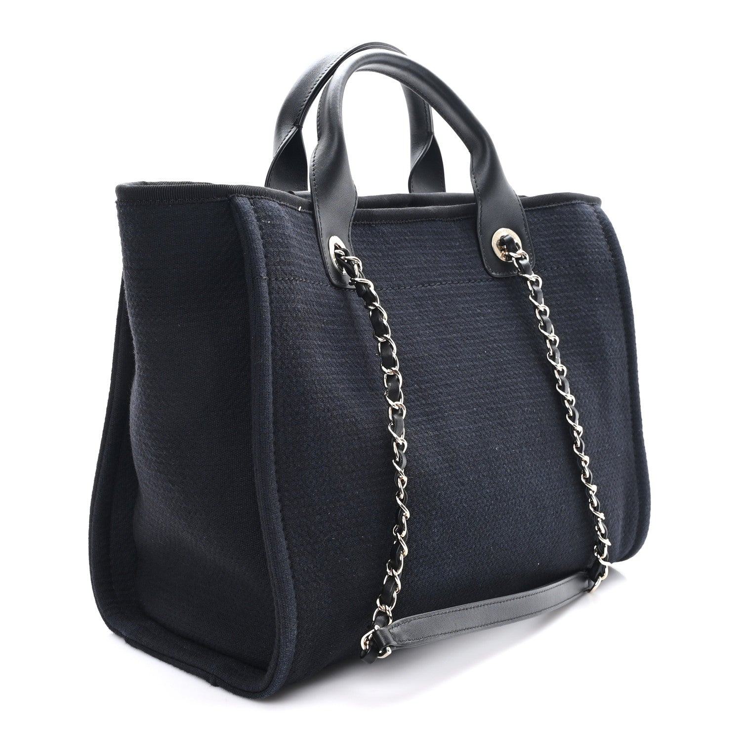 Mixed Fibers Small Deauville Tote Black