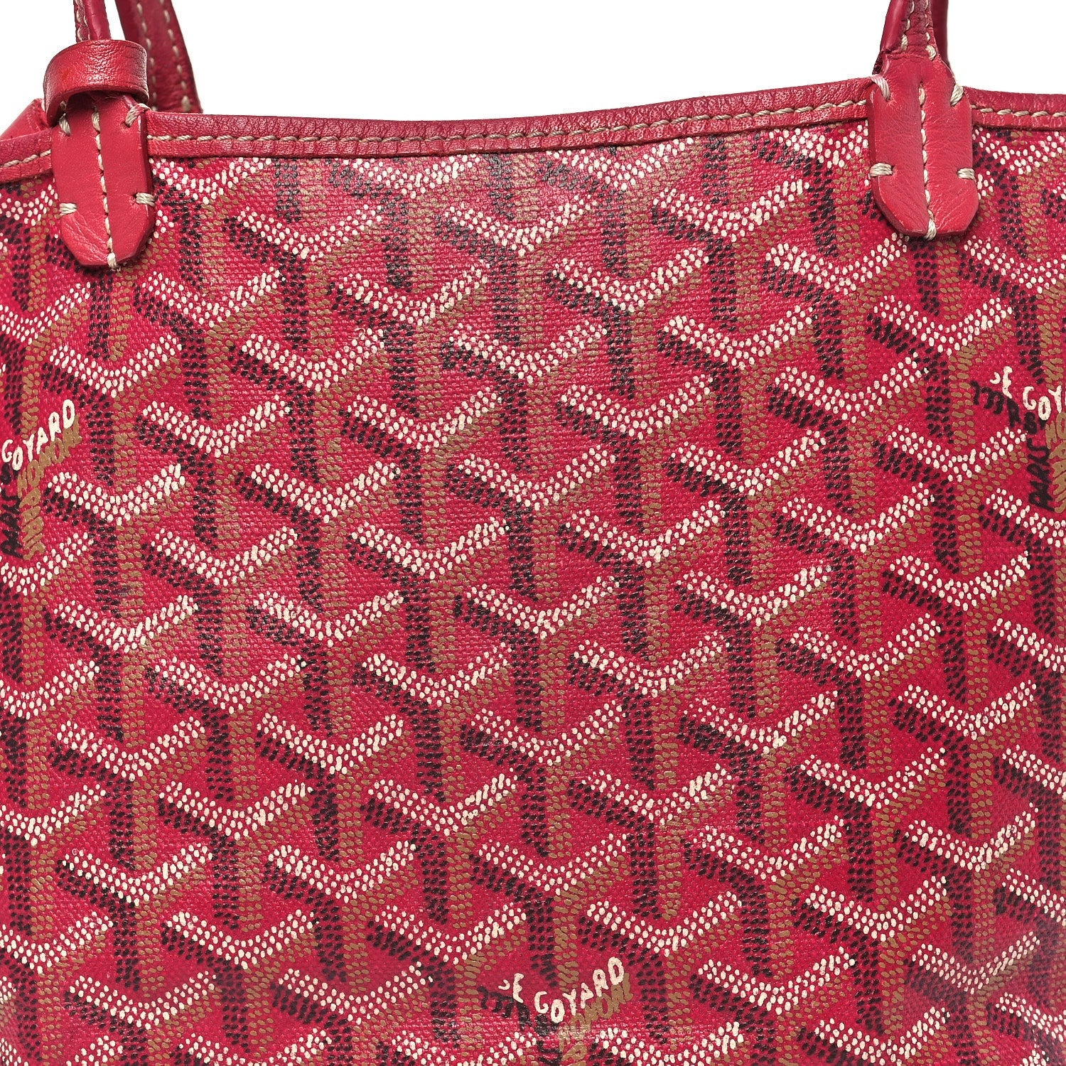 Goyardine Reversible Mini Anjou Red
