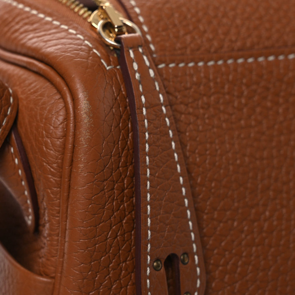 Taurillon Clemence Mini Lindy 20 Gold