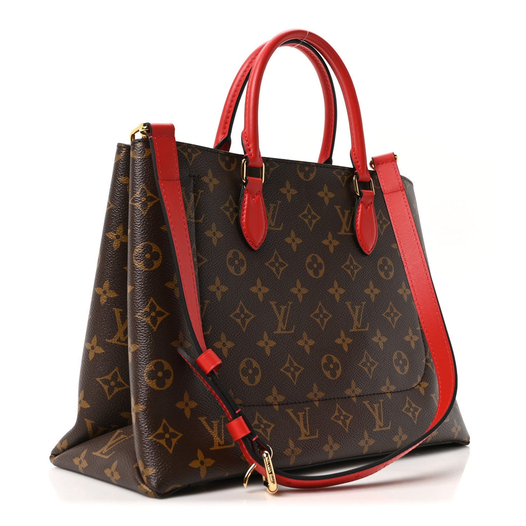 Monogram Flower Tote Coquelicot