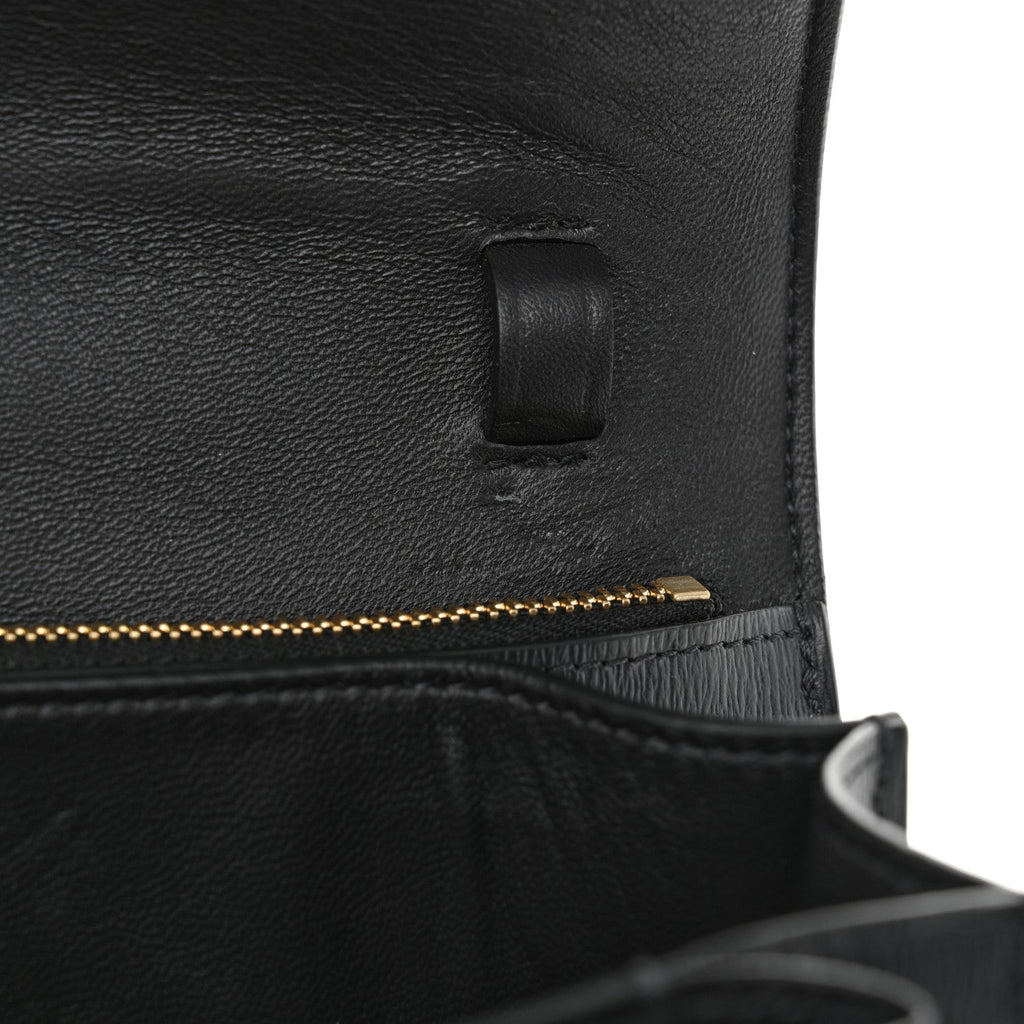 Liege Calfskin Medium Classic Box Flap Bag Anthracite