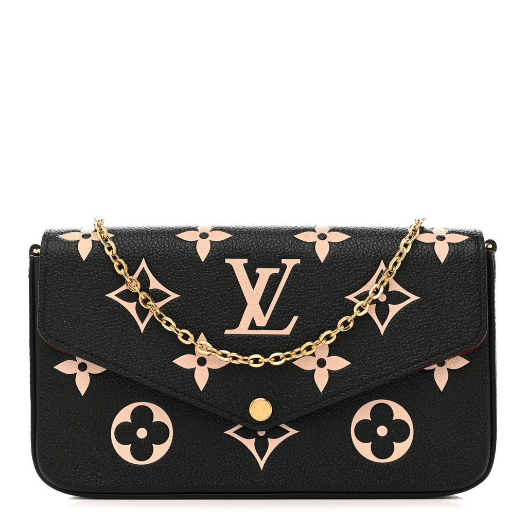 Empreinte Monogram Giant Felicie Pochette Black Beige