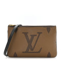 Reverse Monogram Giant Double Zip Pochette
