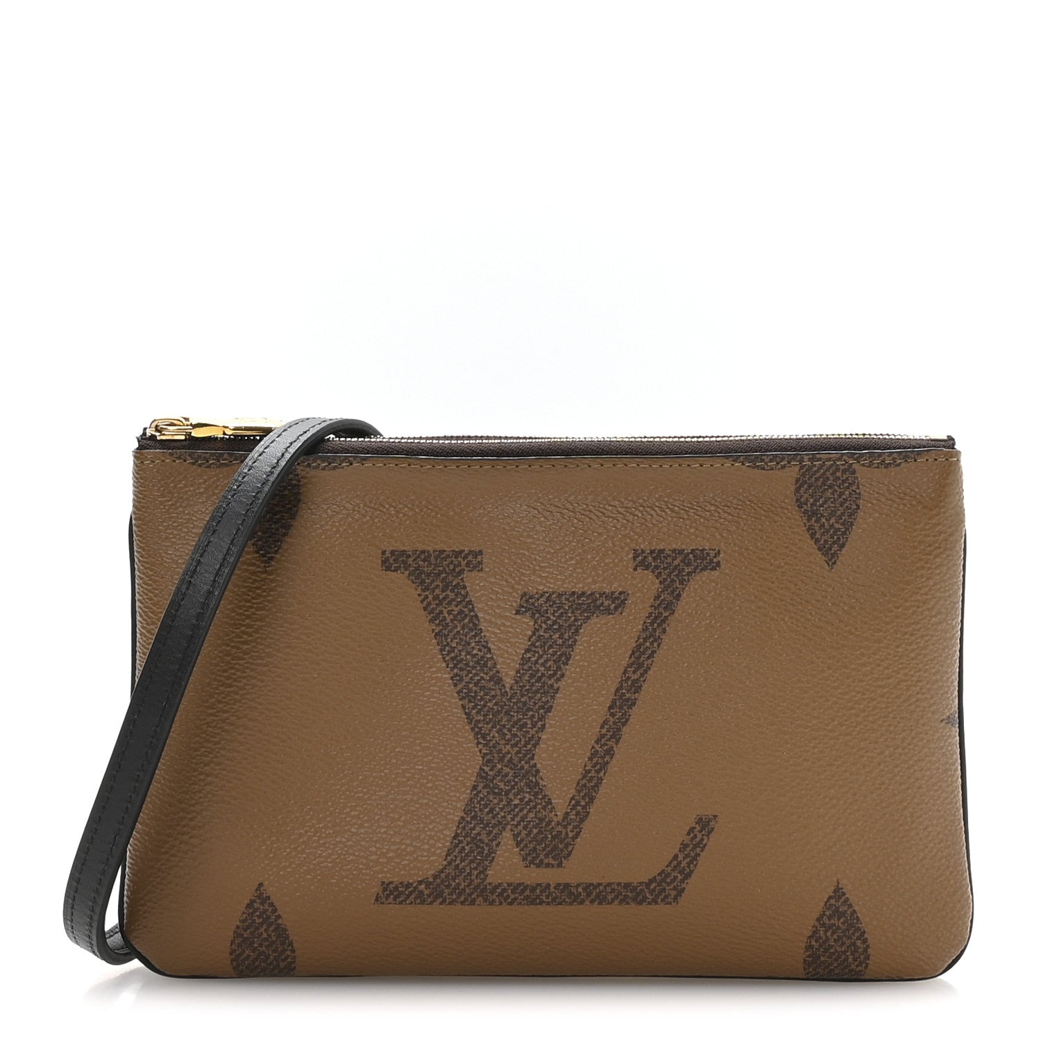 Reverse Monogram Giant Double Zip Pochette
