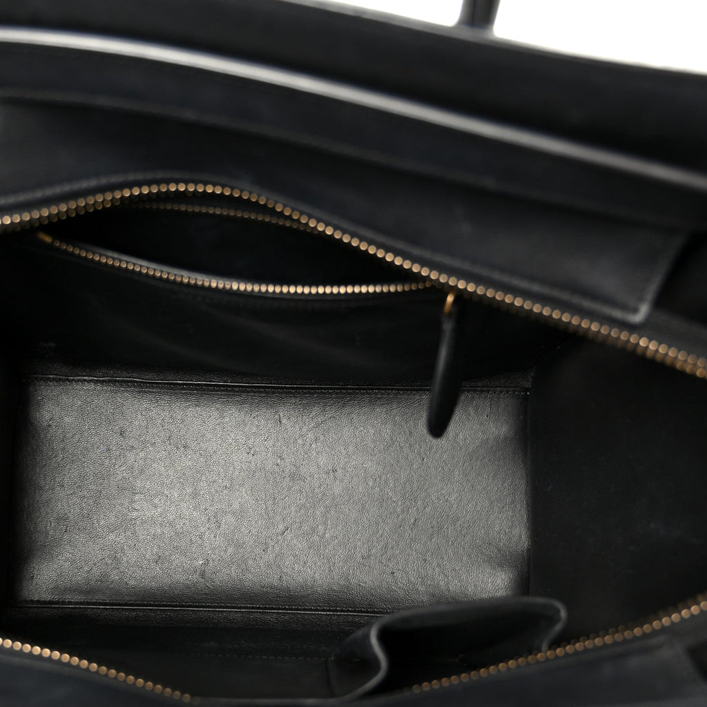 Smooth Calfskin Micro Luggage Black