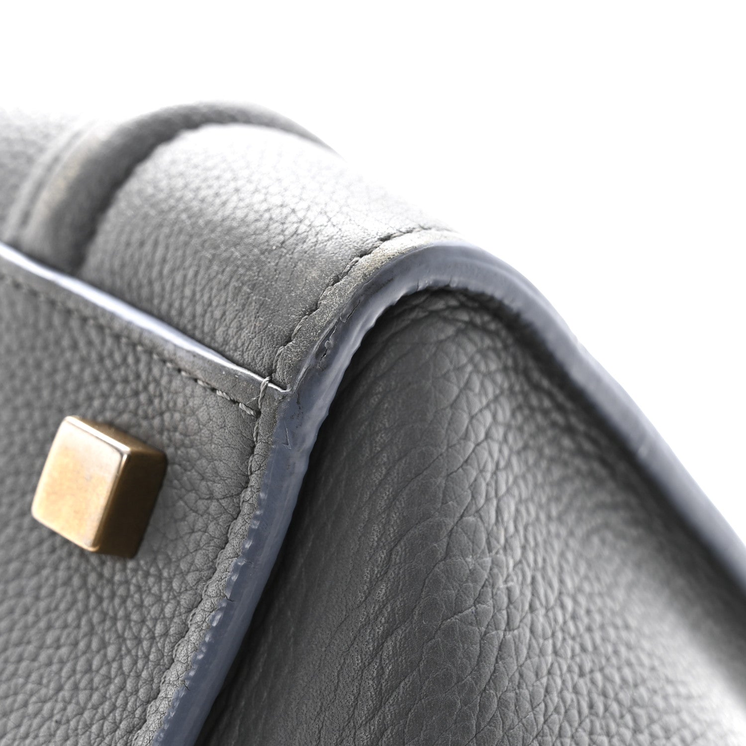 Baby Grained Calfskin Medium Phantom Luggage Kohl